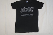 AC/DC BACK IN BLACK ALBUM COVER T SHIRT NEW OFFICIAL BAND GROUP 2010 VINTAGE