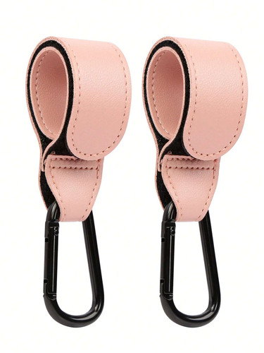 Leather buggy clips pram - 2x,