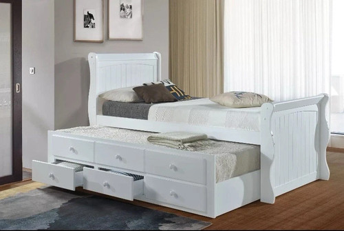 Captain bed featuring - featuring, trundle