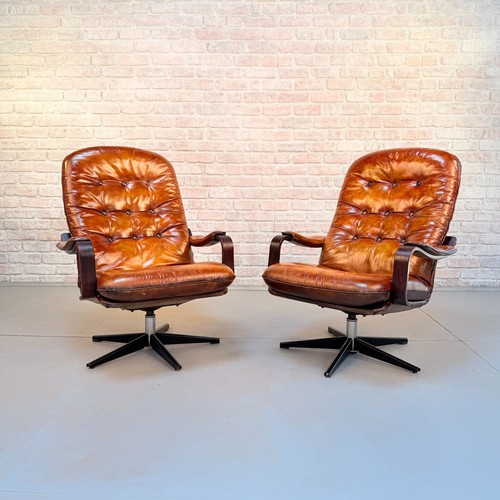 Vintage pair danish - danish, tan