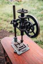 Vintage Pillar Drill Hand Cranked Single Speed