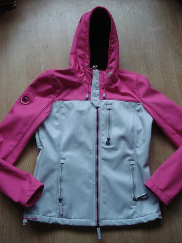 Superdry windtrekker pink - superdry, pink/grey