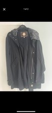 Pretty Green Black Parka Size Large 