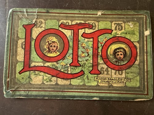 Antique 1890s game lotto - 1890s,