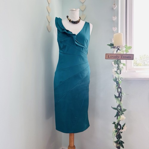 Coast teal green formal dress - green,