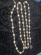 12 Foot Pearl And Gold Bead