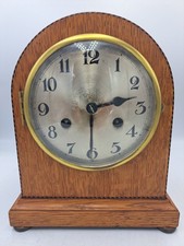Schatz and Son Mantel Clock with Mechanical Movement and Key 1930s (B23)