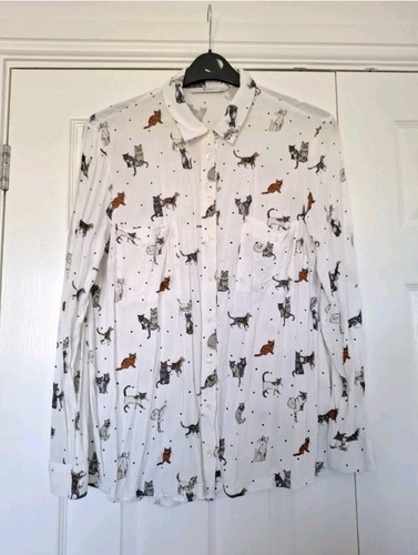 Long sleeve button cat - long,