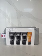 Clinique For Men Skin Essentials Skincare Energising Kit - Travel Bag Mini NEW