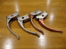Vintage GB road bike brake levers, two pairs, incomplete