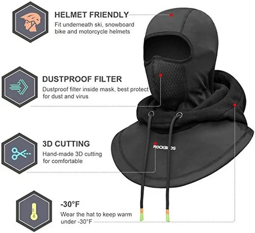 Rockbros balaclava cycling ski - balaclava,