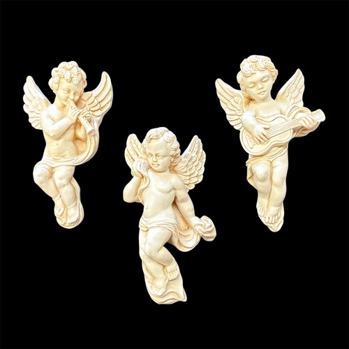 Vintage cherub musicians set - musicians,
