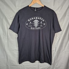 Joe Bonamassa Guitars T Shirt Mens Large Black Graphic Blues Rock
