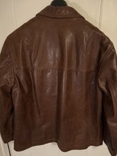 Strellson Light Tan Mens Casual Leather Jacket - Fits up to 42" chest