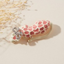 Kenneth Jay Lane KJL Enamel and Crystal Leopard/Panther Brooch.