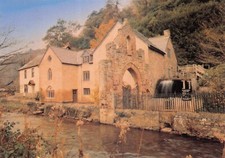 TOPIGRAPHICAL POSTCARD DUNSTER WORKING WATER MILL UNUSED LARGE SIZE V GD/ M