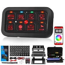 8 Gang RGB Switch Panel Toggle