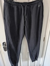 2 Pairs Black Hollister Mens Joggers Size L