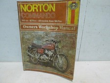 Norton Commando Haynes Manual 1967 onwards Fastback Roadster Hi Rider Interstate