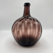 Antique Hand Blown 12" Purple