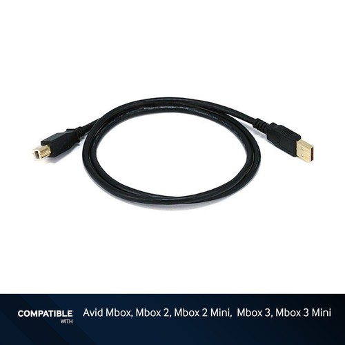 Foot black usb cable - 3-foot,