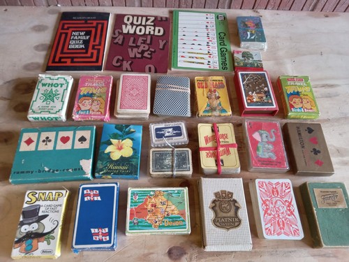 Joblot vintage playing - playing, card