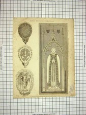 Old Antique Print C1800