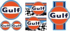 Gulf sticker set classic car