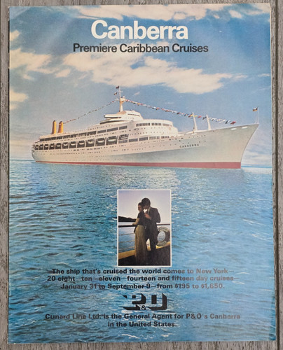 1972 canberra premiere - p&o,