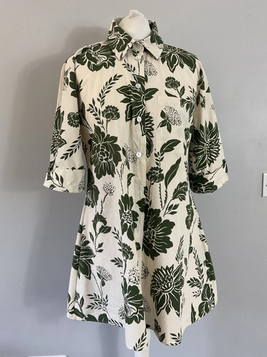 Zara cream green - , floral