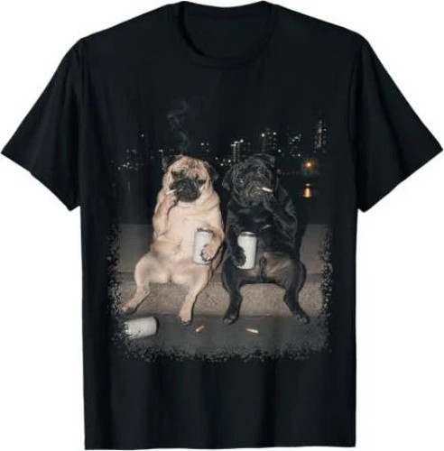 Funny smoking pug - funny, dogs