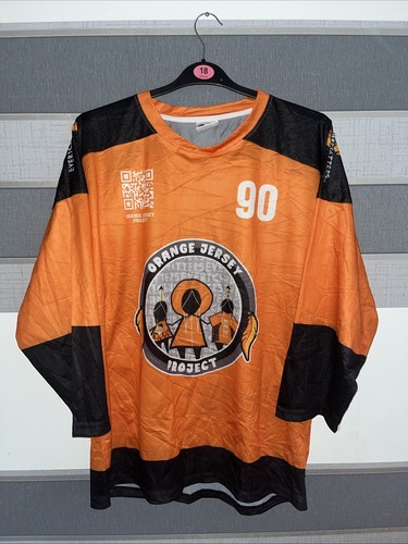 Orange black hockey - orange, &