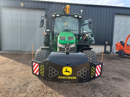 Safe front weight tractor - -,