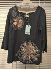 Dark Navy with Floral Pattern