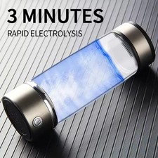 Portable Hydrogen Rich Generator Water Cup Bottle Ionizer Maker Water Bottle UK