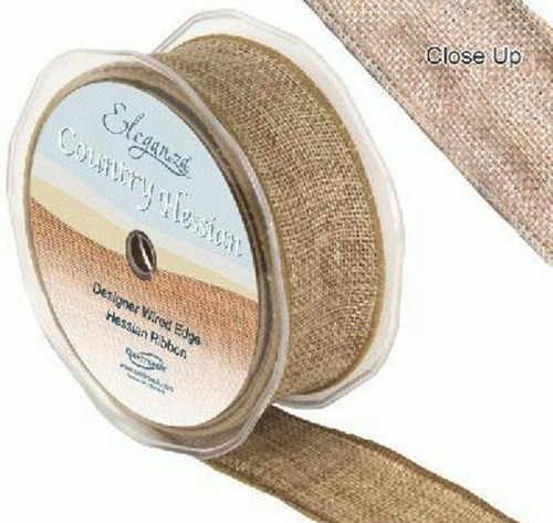 Country hessian ribbon linen - ribbon,