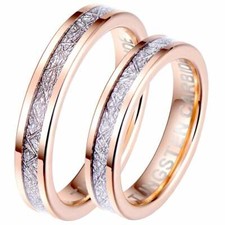 His and Hers Matching 4mm Rose