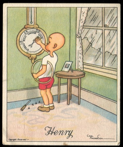 Tobacco card wix - card,, henry