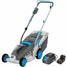 40V 37cm Cordless Lawnmower, Brushless Battery Lawn Mower with 2-in-1 Mulch