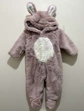 Cute Baby Girls Next Soft Faux Fur Bunny Snowsuit 6-9m