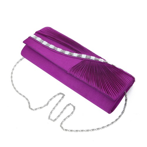 Elegant wave crystal pleated - wave,