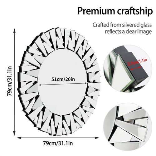 Sunburst silver mirror - sunburst,