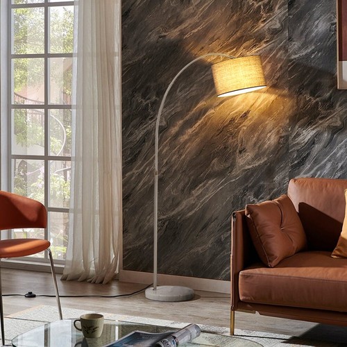 Modern arched lamp fabric - modern,