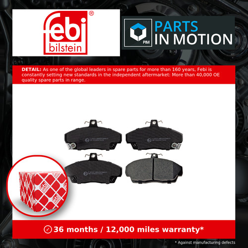 Brake pads set front - brake, 16114