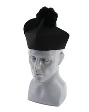 Black biretta with 3 horns