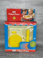 Vintage 1981 Fisher Price Record Player Complete With 5 Records, Fully Working