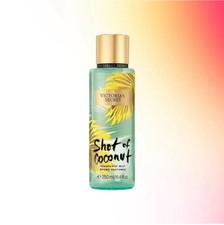 Victoria’s Secret Shot of Coconut Body Mist 250ml - Tropical Scent Spray New 