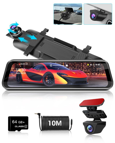 Mirror dash cam front and - 10",
