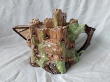 Vintage Staffordshire Fine Ceramics Novelty Castle Shaped Teapot Whimsical