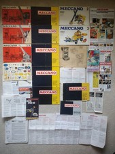 Meccano vintage catalogues and  books of models job lot collection.